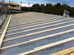 BiHolz casa in legno prefabbricata particolare listelli di ventilazione