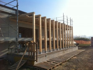 BiHolz casa in legno prefabbricata esterno con portico